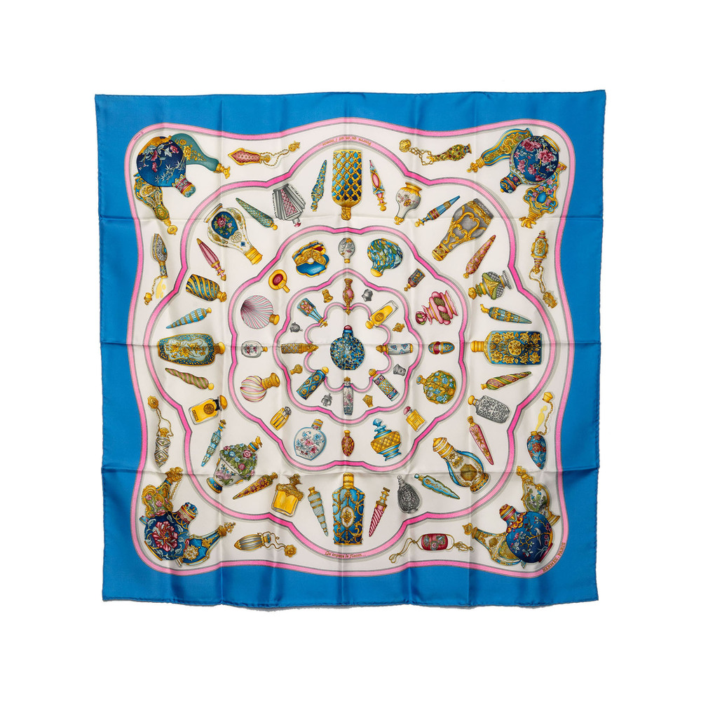 Pre-Loved Hermes Qu Importe Le Flacon Silk Scarf 90